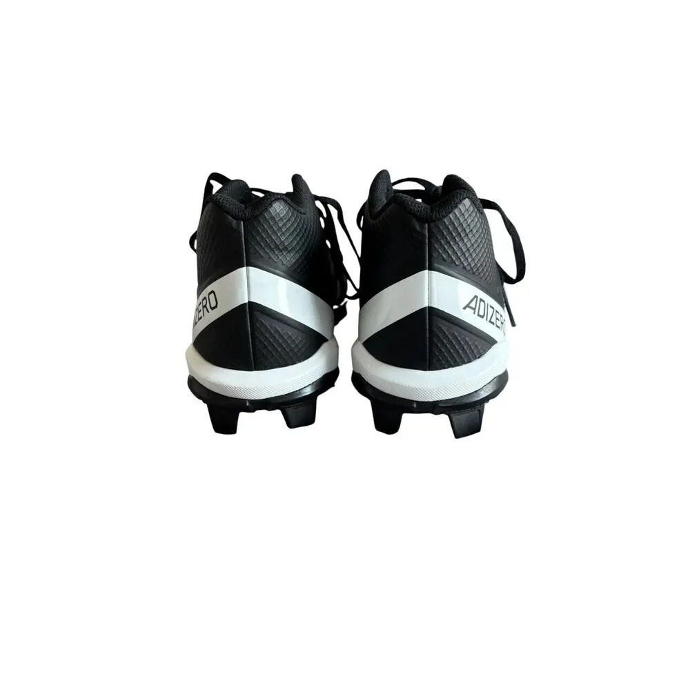 Adidas Adizero Impact.2 Molded Rubber Football Cleats Men's Black White Size 8